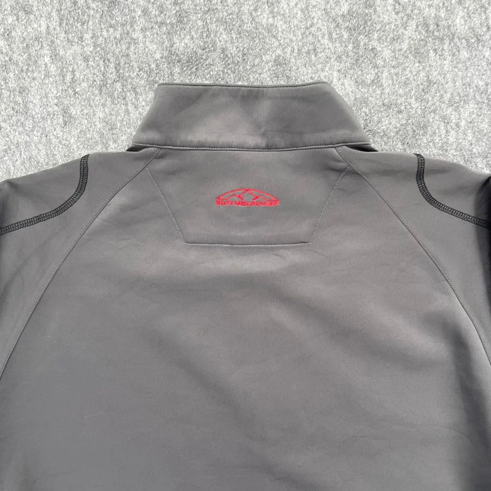 Sun Mountain Pullover Mens 2XL ThermalFlex 1/4 Zip Golf Gray Silverado Logo